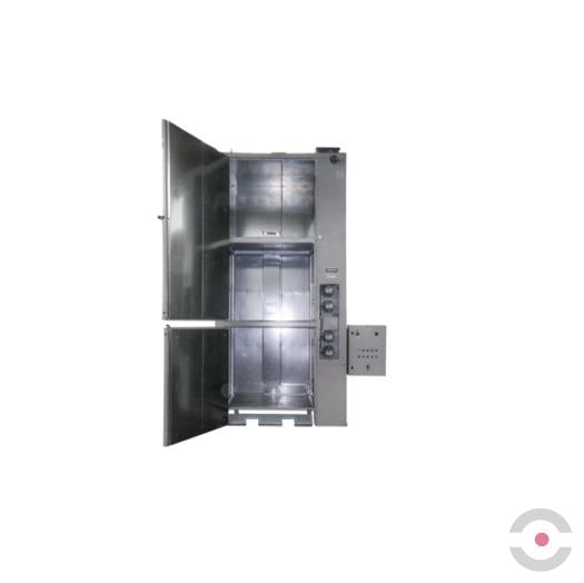 Komora grzewcza pionowa Amarc, 1 strefa grzewcza, 12*200 l/3*IBC, 3 poziomy, ogrzewanie elektryczne, 100°C