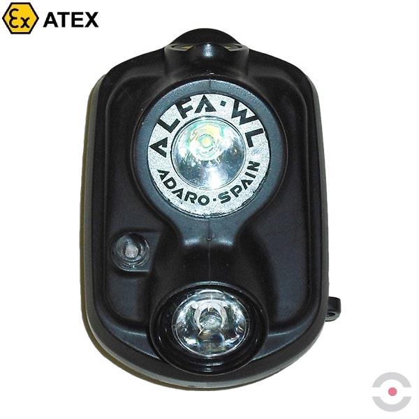 Latarka Ex ATEX Topserw ALFA, akumulatorowa, na kask, Zone `1,2`