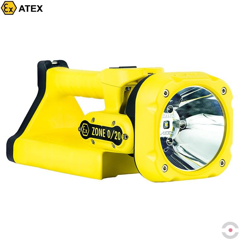 Latarka Ex ATEX A Topserw L5000Z1, akumulatorowa, kontrolna, 7* LED, strumień skupiony, Zone `1,2`