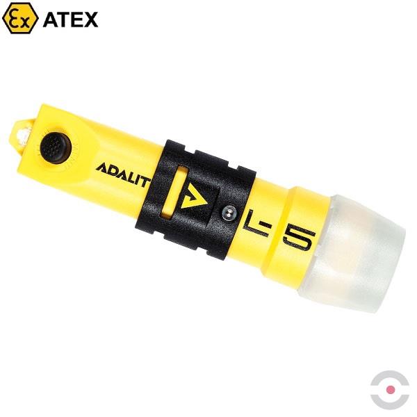 Latarka Ex ATEX Topserw L5PLUS, akumulatorowa, prosta,wspornik na kask, Zone `0`