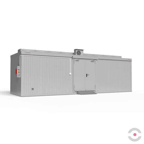 Magazyn ognioodporny Topserw, 8-SU, EI90, S*G*W 8000*2950*2840 mm, 2*1500 l, drzwi dwuskrzydłowe DF