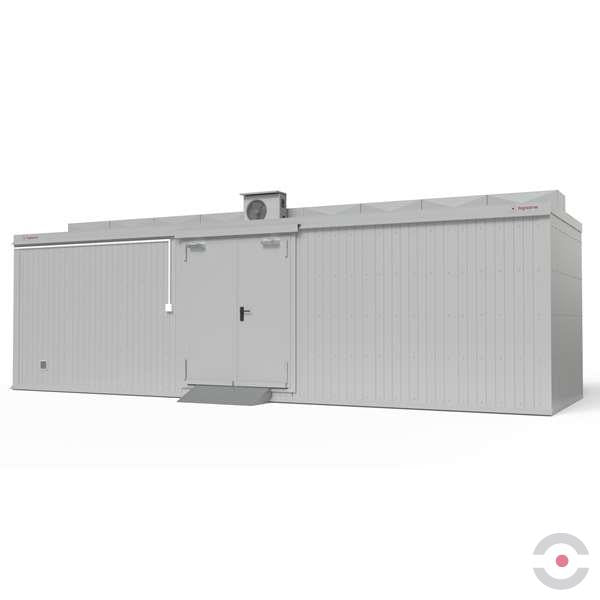 Magazyn ognioodporny Topserw, 8-SU, EI90, S*G*W 8000*2950*2840 mm, 2*1500 l, drzwi dwuskrzydłowe DF