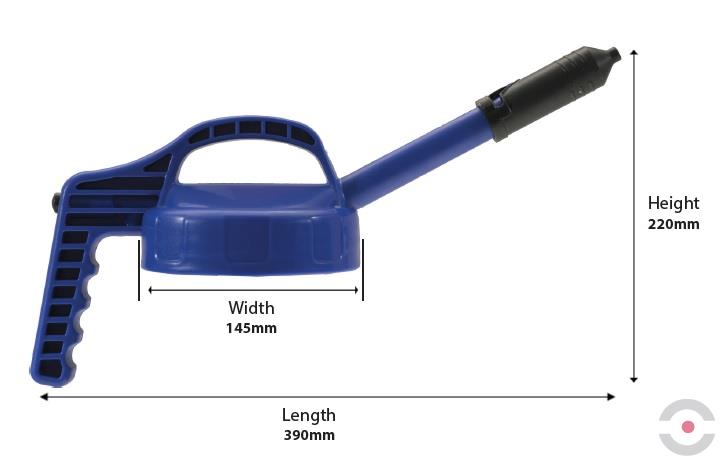 Pokrywka z wylewką mini (Mini Spout Lid), system TopOil, czerwona