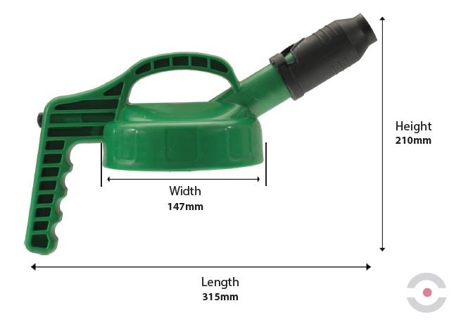 Pokrywka z wylewką szeroką (Stumpy Spout Lid), system TopOil, żółta