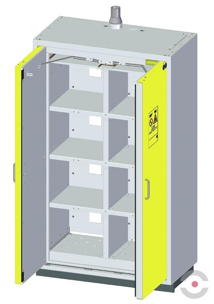 Szafa zabezpieczająca ognioodporna, Battery STANDARD XL, 90 min, przegroda środkowa