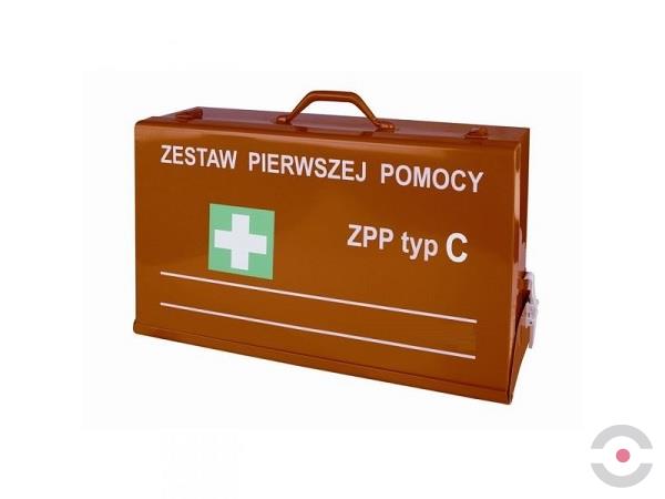 Zestaw pierwszej pomocy Topserw typ C, powyżej 50 osób, stalowa walizka, kolor pomarańczowy