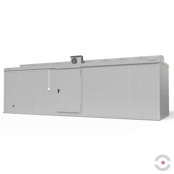 Magazyn ognioodporny Topserw, 8-CL, REI120, S*G*W 8000*2500*2440 mm, 2*1200 l, drzwi dwuskrzydłowe DF 14