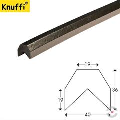 Narożnik Knuffi profil ostrzegawczo-ochronny typ AA, czarny, 1000 mm