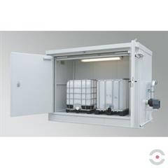 Magazyn ognioodporny Topserw, EI90, 2*1000 l KTC/IBC, 1000 l, 1*drzwi dwuskrzydłowe