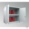 Magazyn ognioodporny Topserw, EI90, 2 poziomy/1 segment, 4*1000 l KTC/IBC, 1*1000 l, 1*drzwi dwuskrzydłowe 2 mini